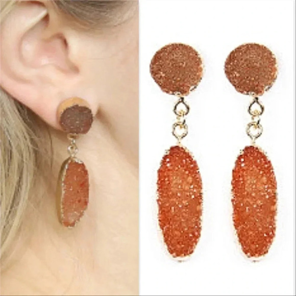 Druzy Earrings - Picture 1 of 1